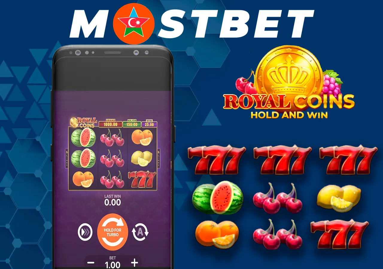 Royal Coins dinamik slot maşını bütün qumar həvəskarlarına uyğun olacaq
